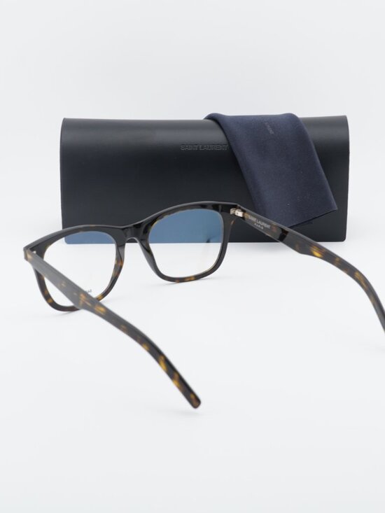 Saint Laurent SL286 SLIM 002 Square Eyeglasses – Havana 50mm main image 5